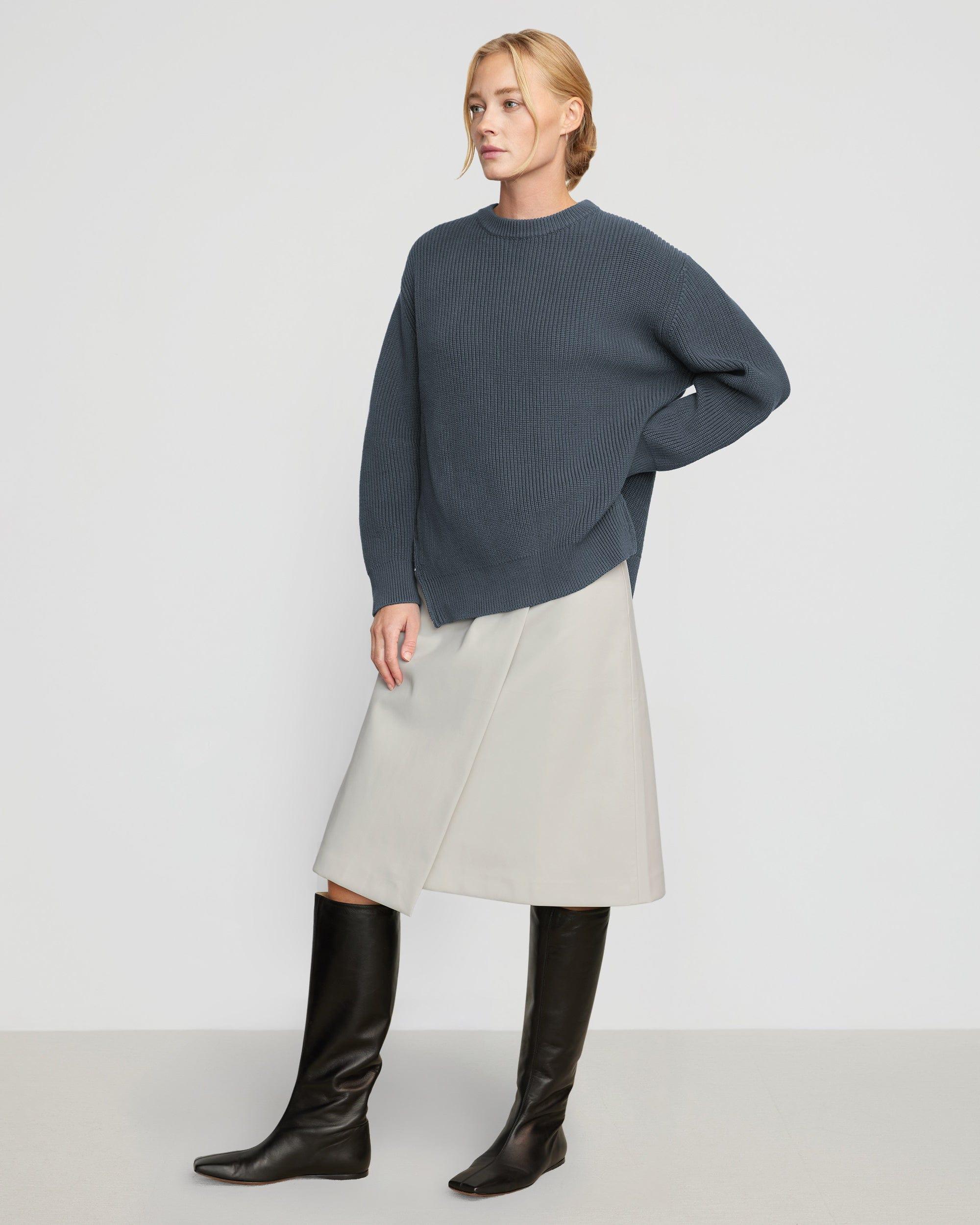 Tate Organic Cotton Side-Zip Sweater Product Image