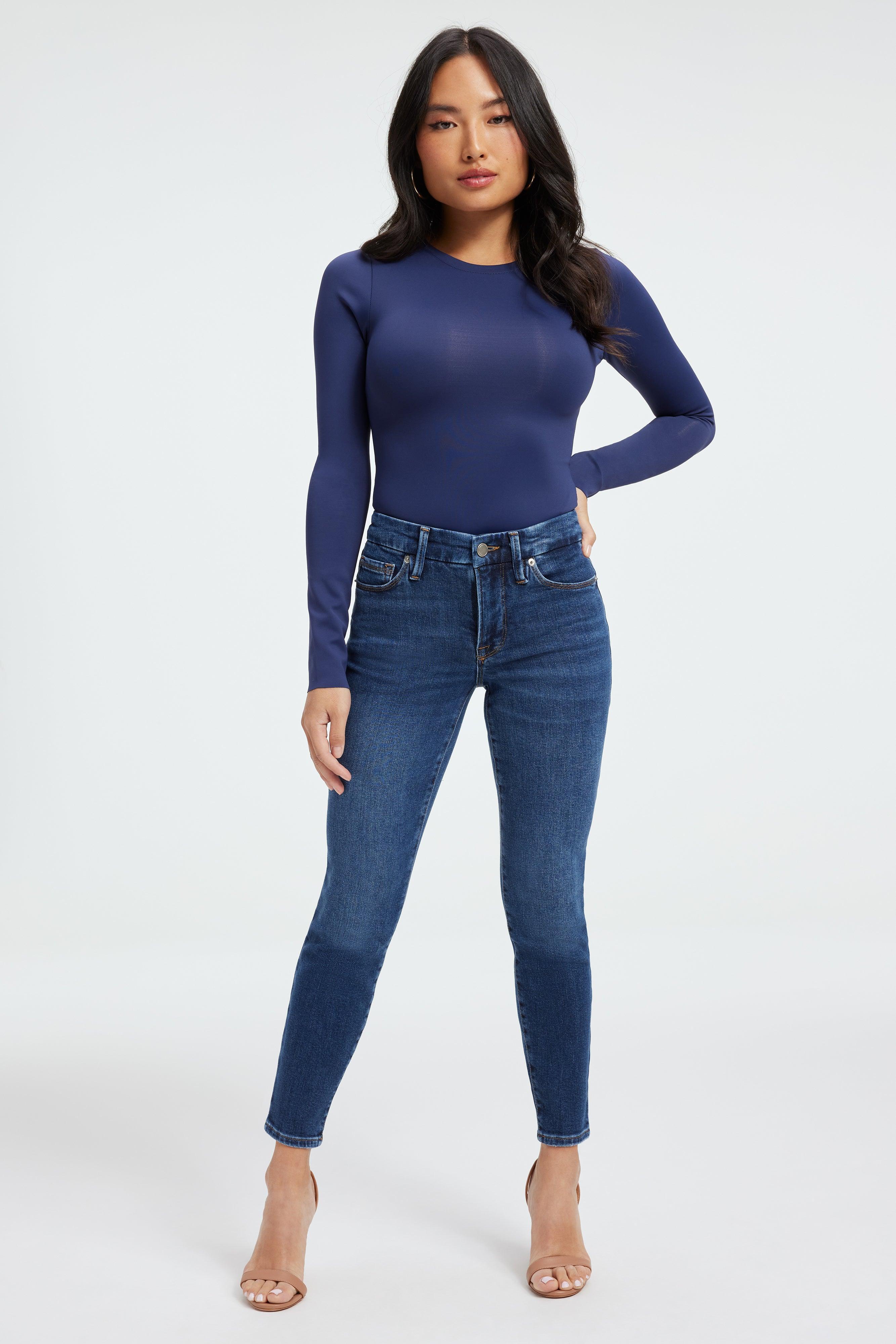 GOOD PETITE SKINNY JEANS | INDIGO312 Product Image