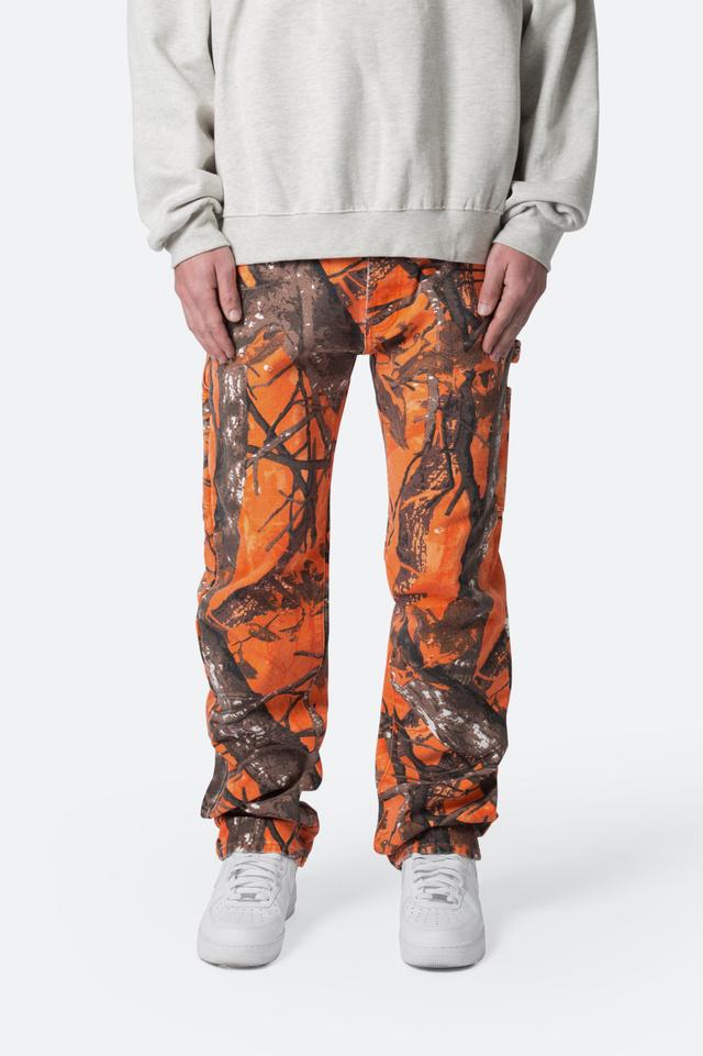 V603 Camo Carpenter Pants - Orange Product Image