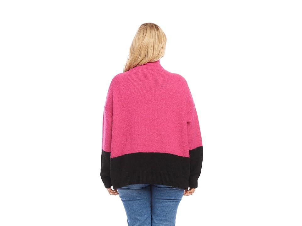 Karen Kane Colorblock Turtleneck Sweater Product Image