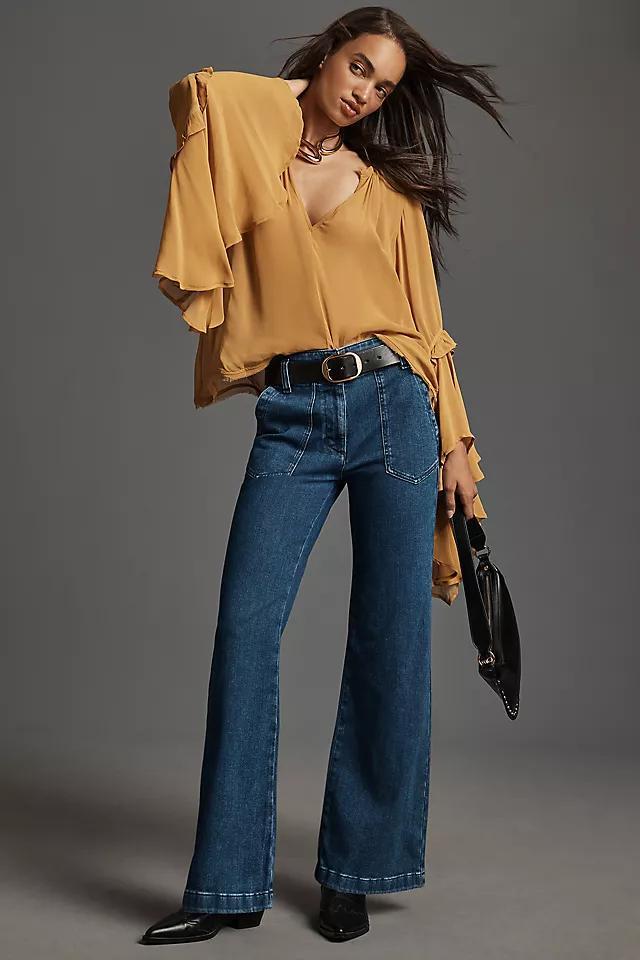 The Naomi High-Rise Wide-Leg Jeans by Maeve Product Image