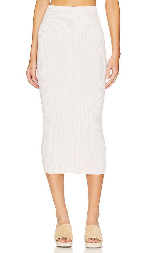 x REVOLVE Valda Rib Knit Midi Skirt Product Image