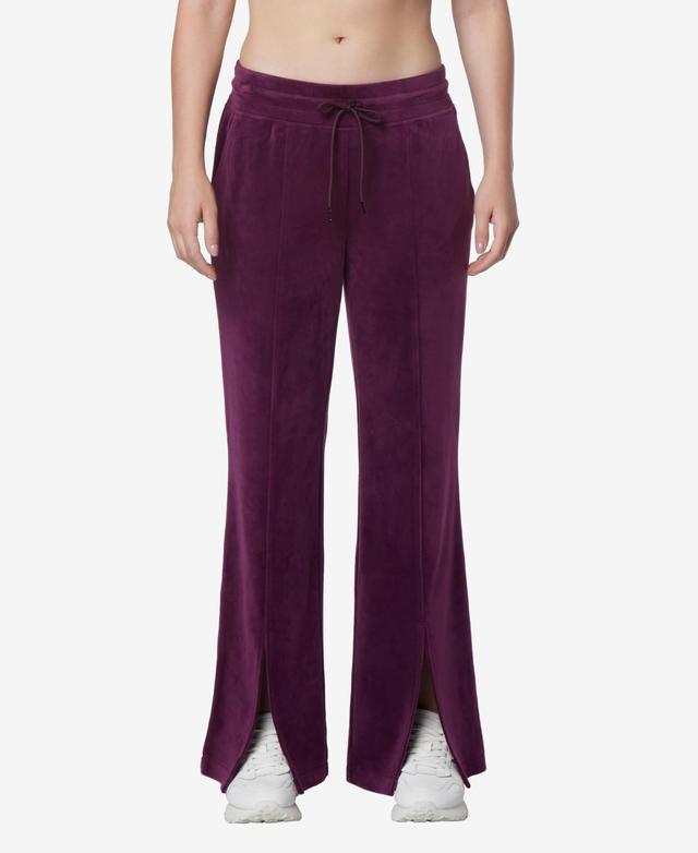 Andrew Marc Sport Womens Full Length Velvet Vented Pants Product Image