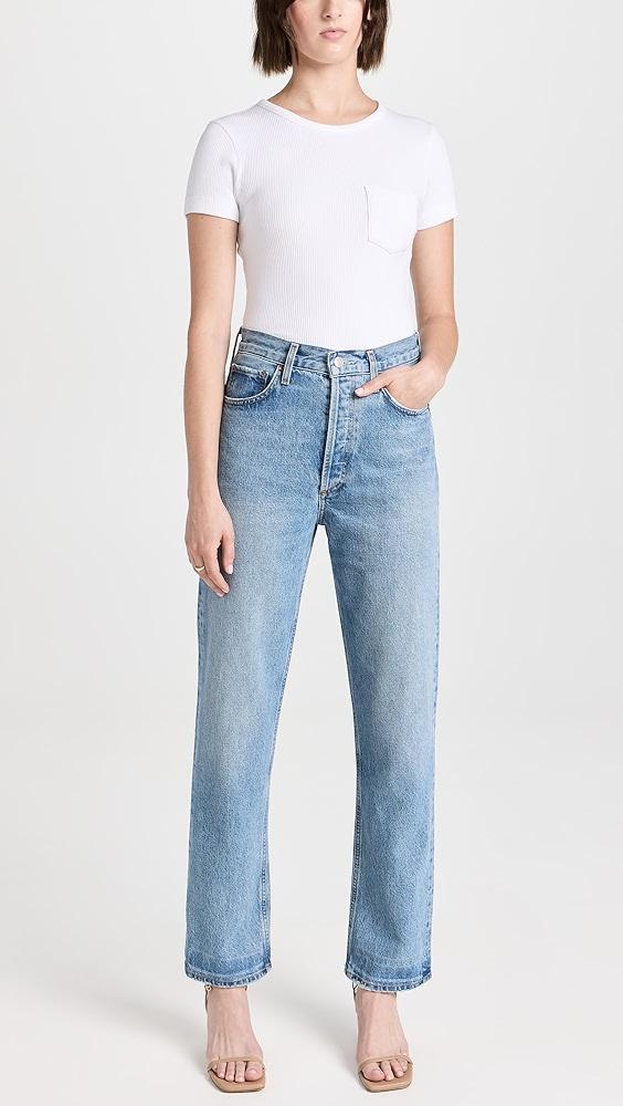 AGOLDE 90's Pinch Waist High Rise Straight Jeans | Shopbop Product Image