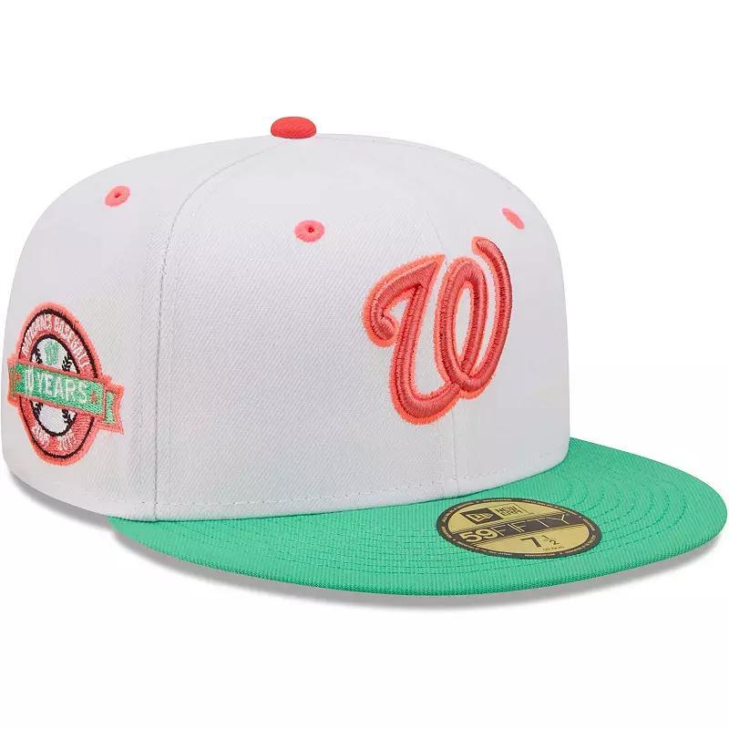 Mens New Era /Green Washington Nationals 10th Anniversary Watermelon Lolli 59FIFTY Fitted Hat Product Image