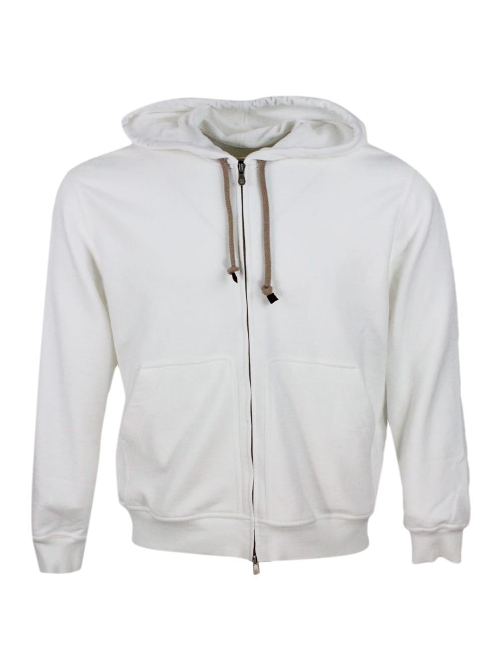 BRUNELLO CUCINELLI Zip In White Product Image