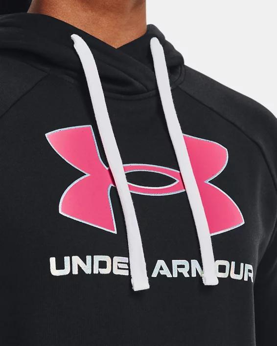 Women's UA Rival Fleece Big Logo Foil Outline Hoodie Product Image