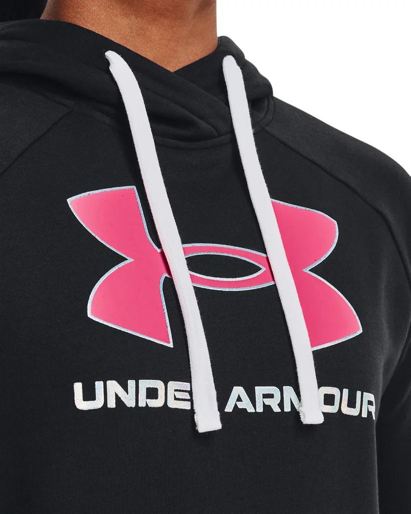 Women's UA Rival Fleece Big Logo Foil Outline Hoodie Product Image