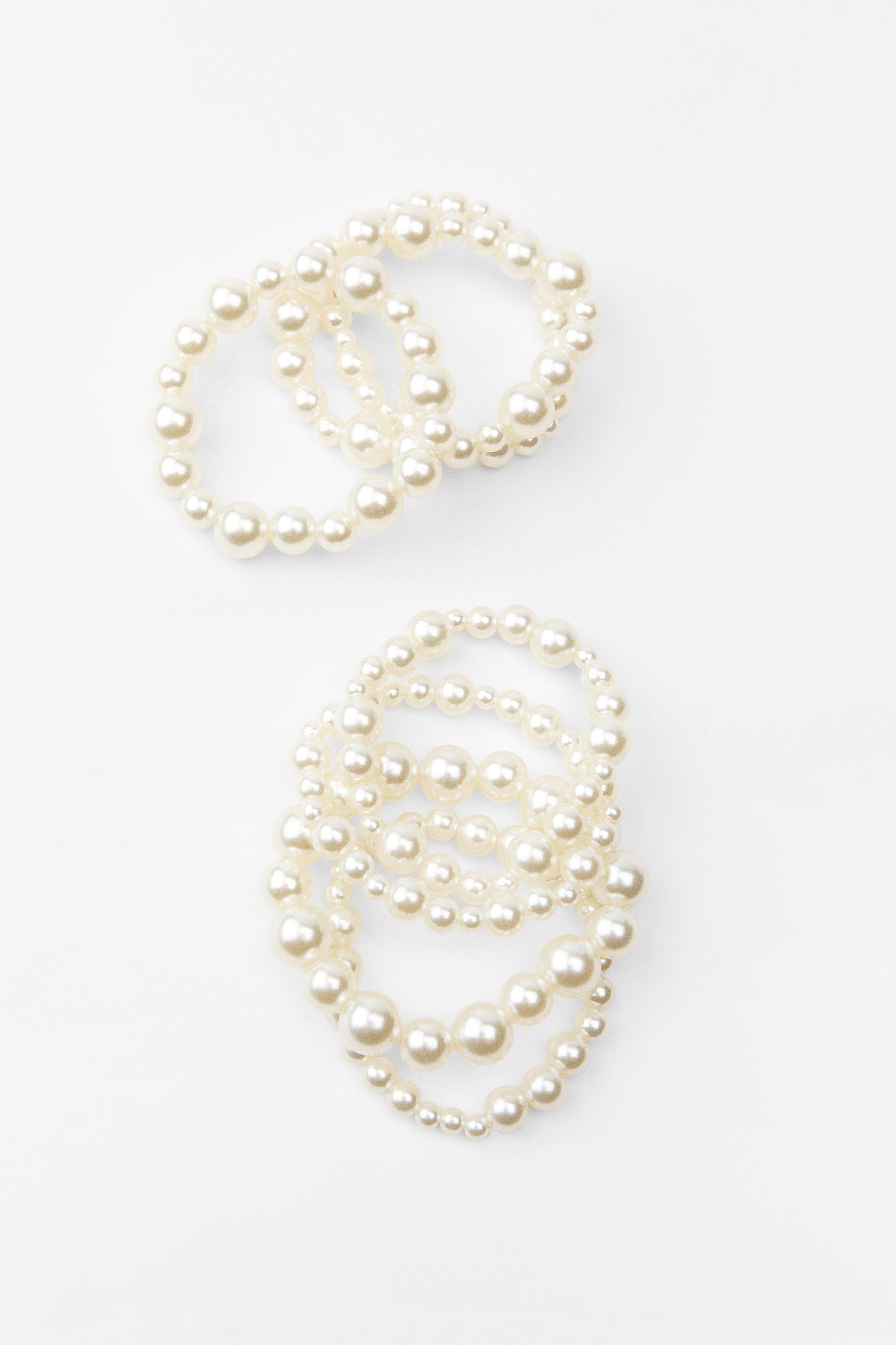 PACK OF FAUX PEARL BRACELETS Product Image