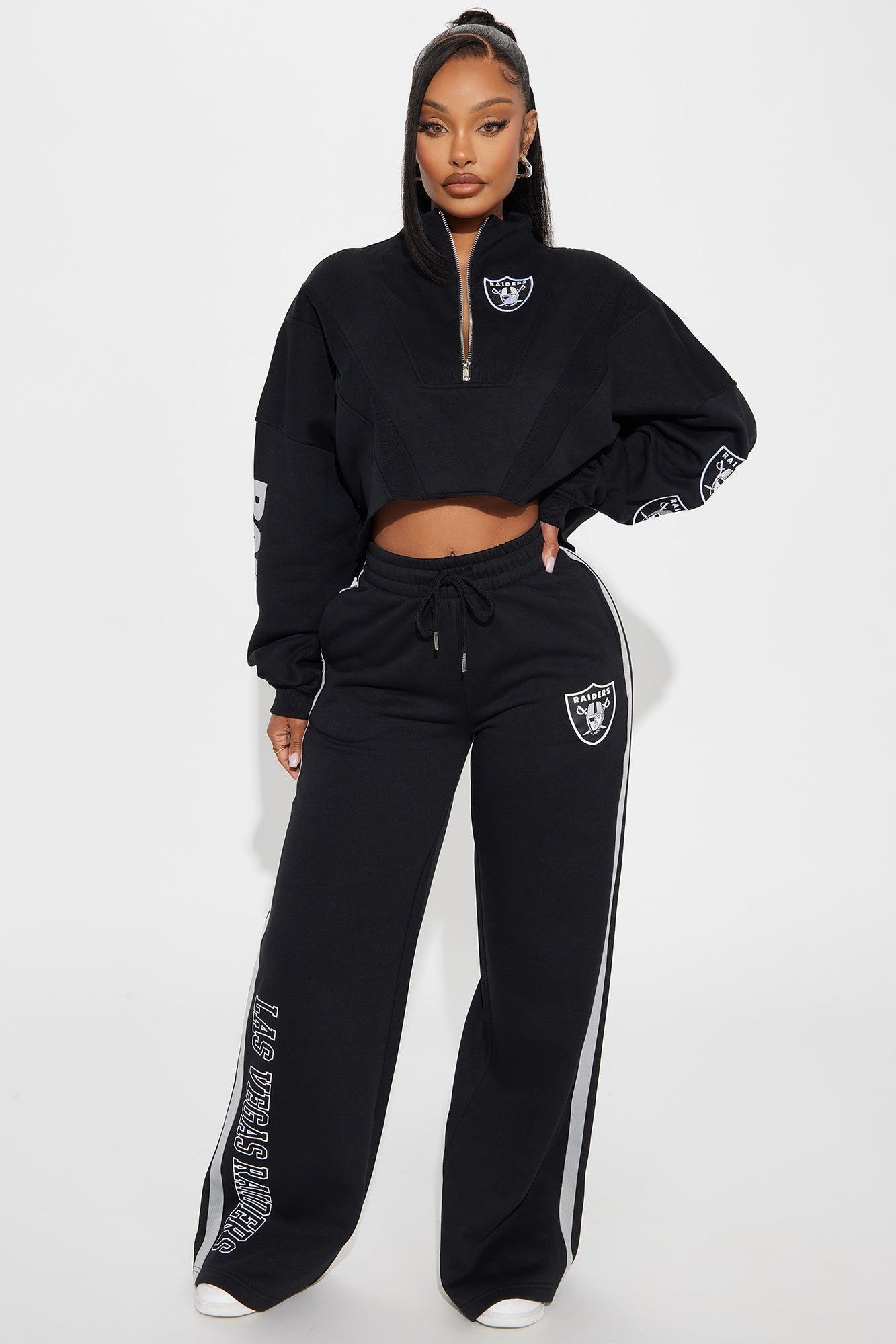 Raiders Second Half Come-Back Wide Leg Pant - Black Product Image