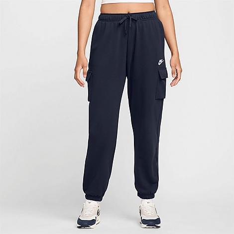 Womens Nike Sportswear Club Fleece Mid-Rise Oversized Cargo Sweatpants Product Image