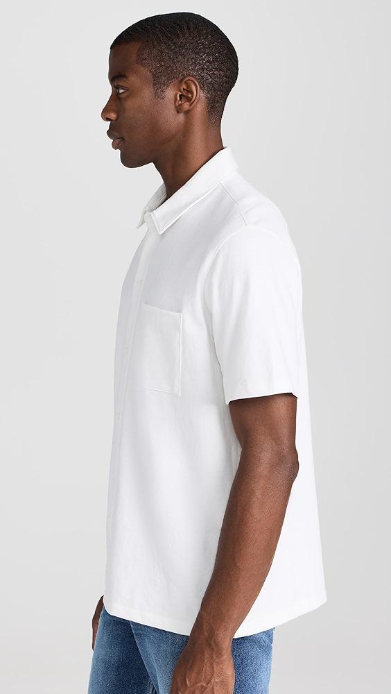 Vince Sueded Jersey Button Down Shirt | Shopbop Product Image