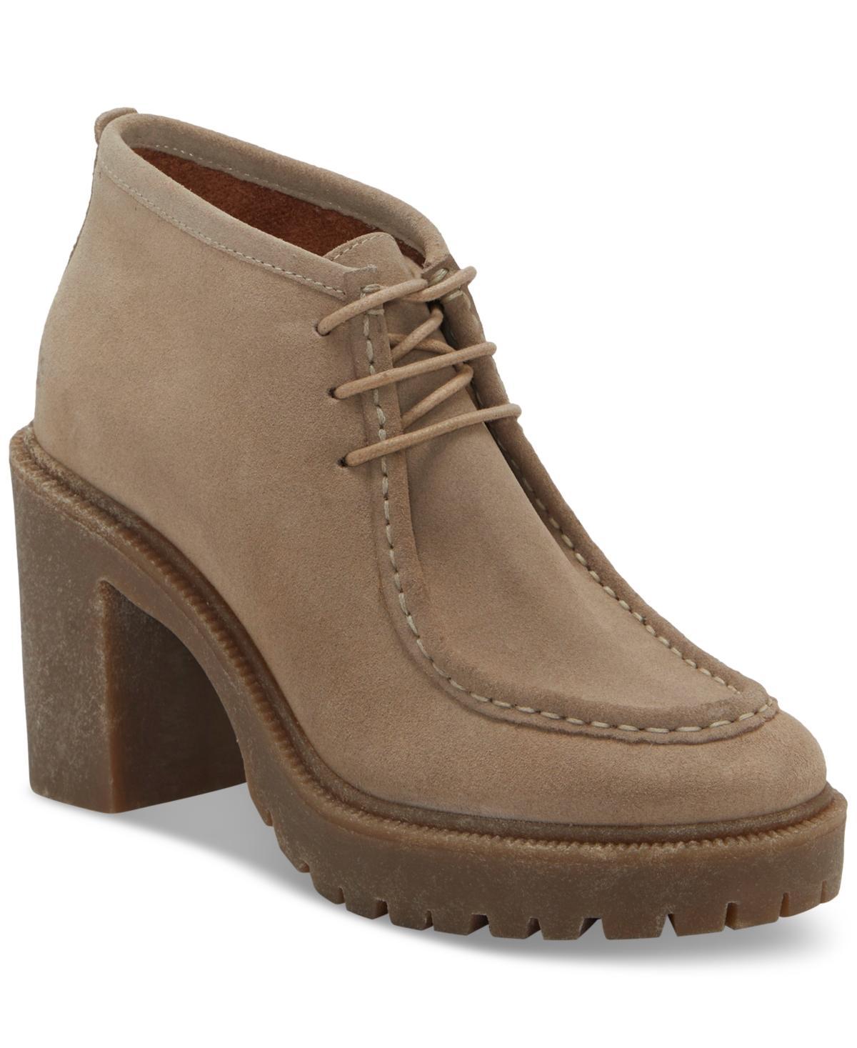 Lucky Brand Womens Holla Lace-Up Heeled Lug Sole Booties Product Image