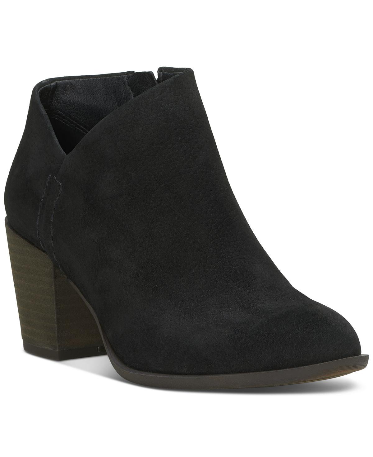 Lucky Brand Womens Bellita Asymmetrical Cutout Block-Heel Booties Product Image