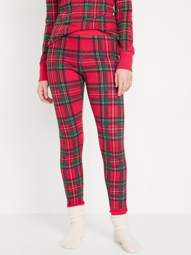 Waffle-Knit Pajama Leggings Product Image