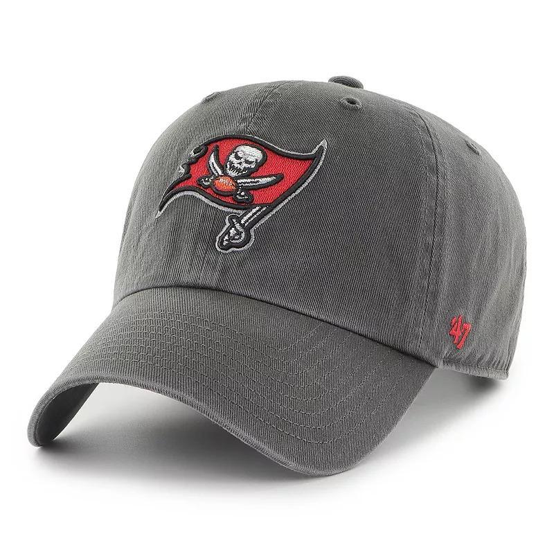 Mens 47 Brand Graphite Tampa Bay Buccaneers Secondary Clean Up Adjustable Hat Product Image