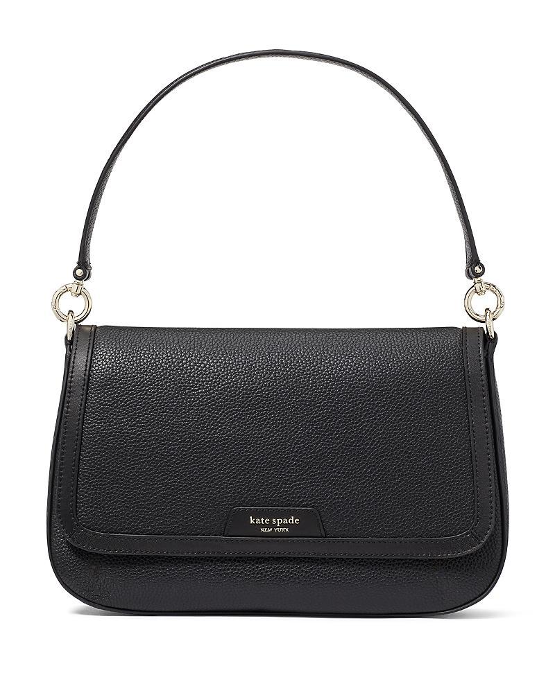 kate spade new york Hudson Pebbled Leather Flap Shoulder Bag Product Image