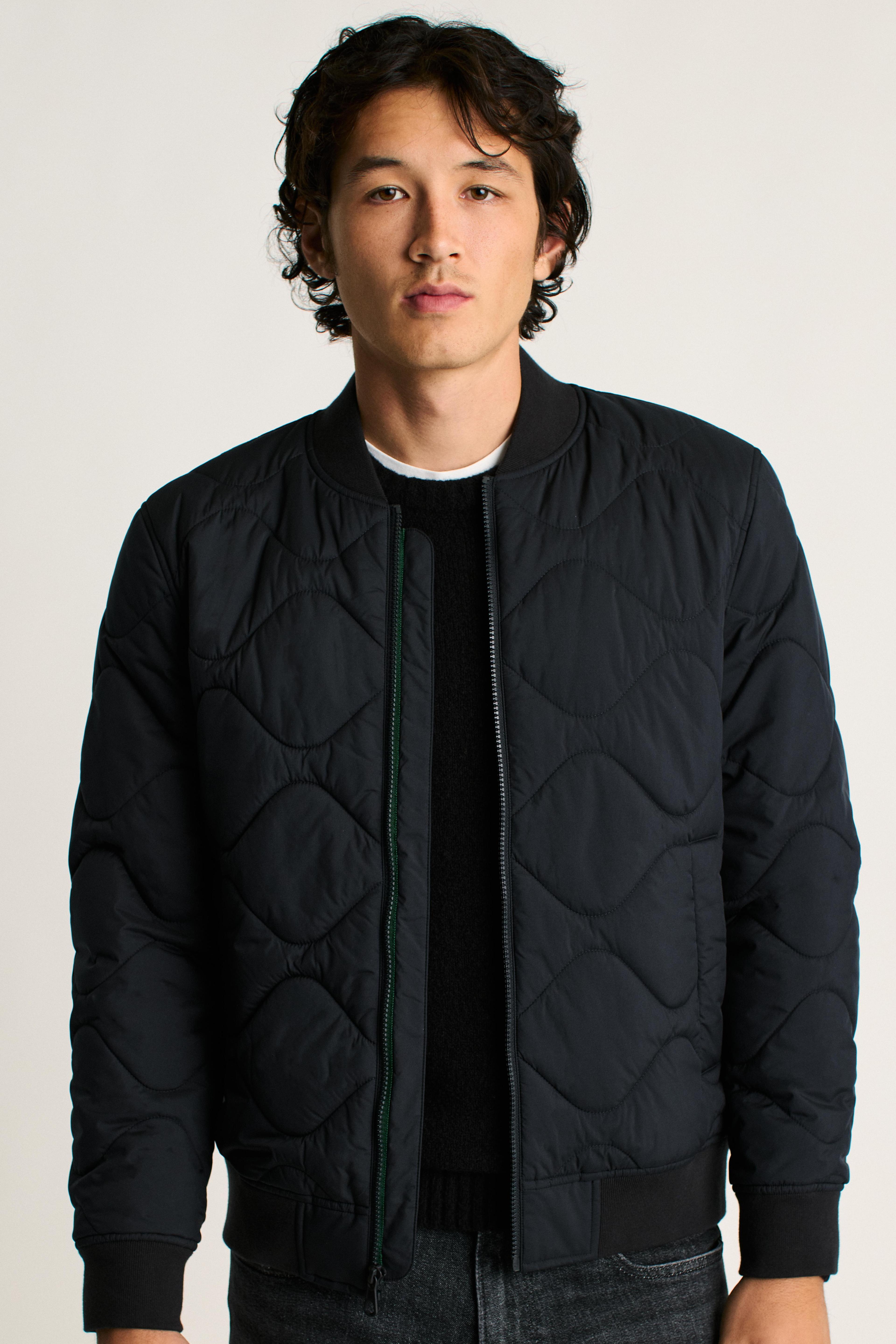 The Quilted Nylon Bomber Product Image