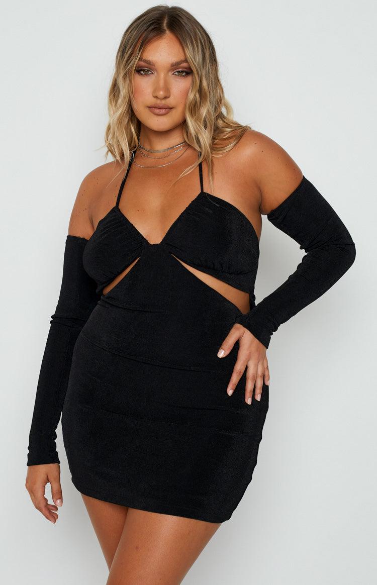 Vegas Black Mini Dress Product Image