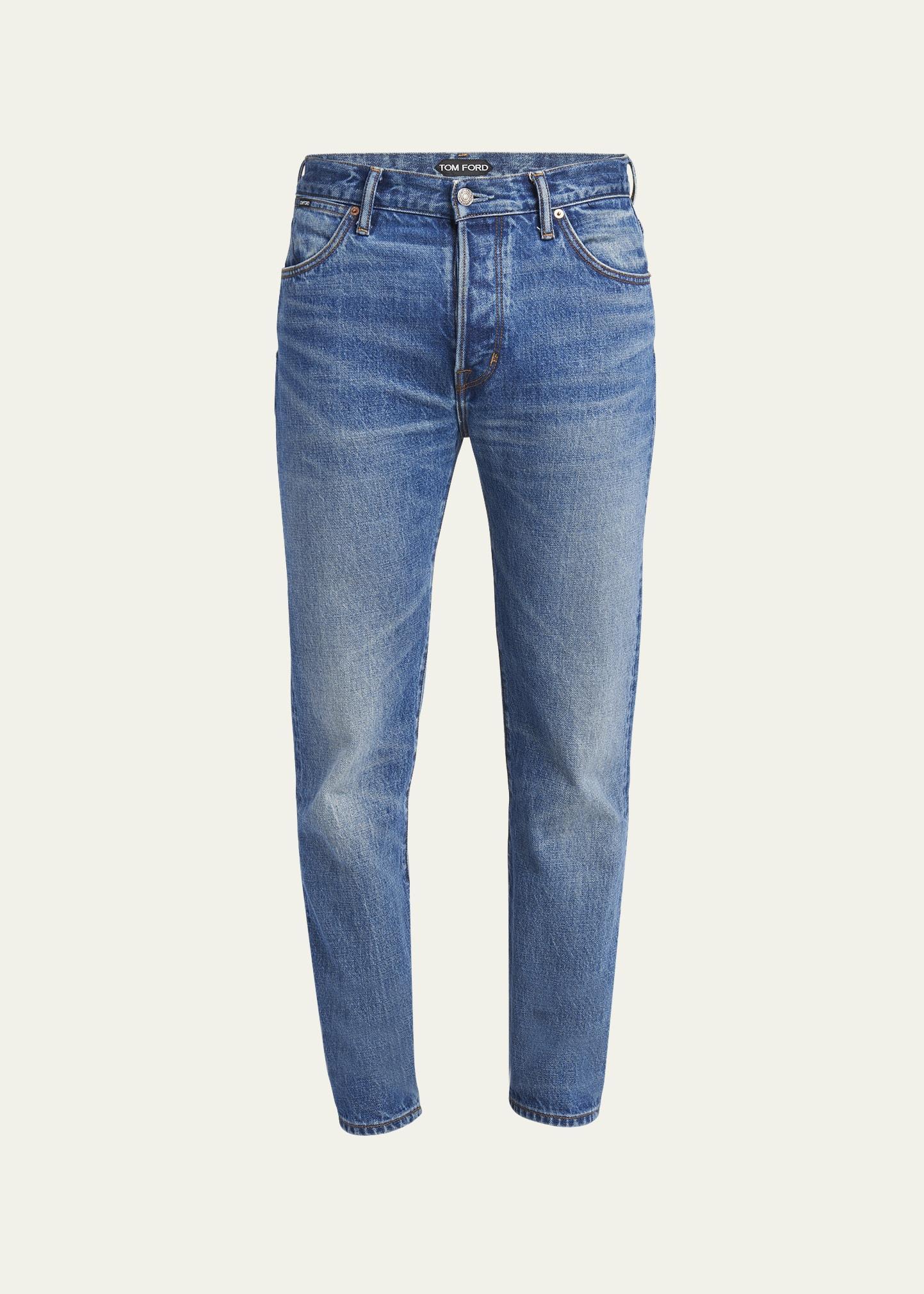 Mens Selvedge Slim-Fit Jeans Product Image