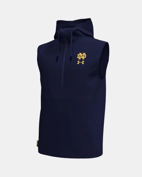 Men's UA Woven Collegiate Sleeveless Hoodie Product Image