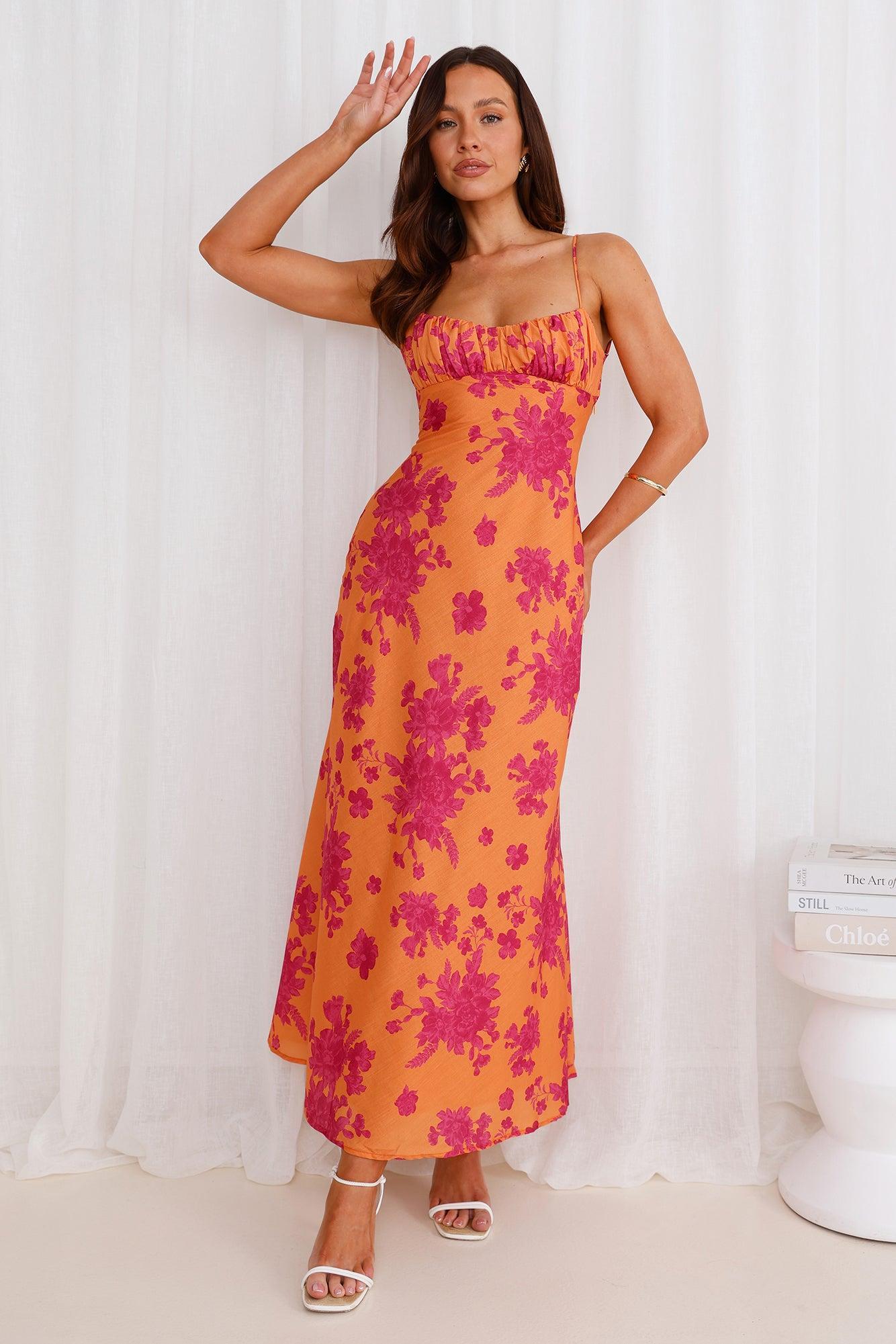 Juicy Fresh Maxi Dress Orange Product Image