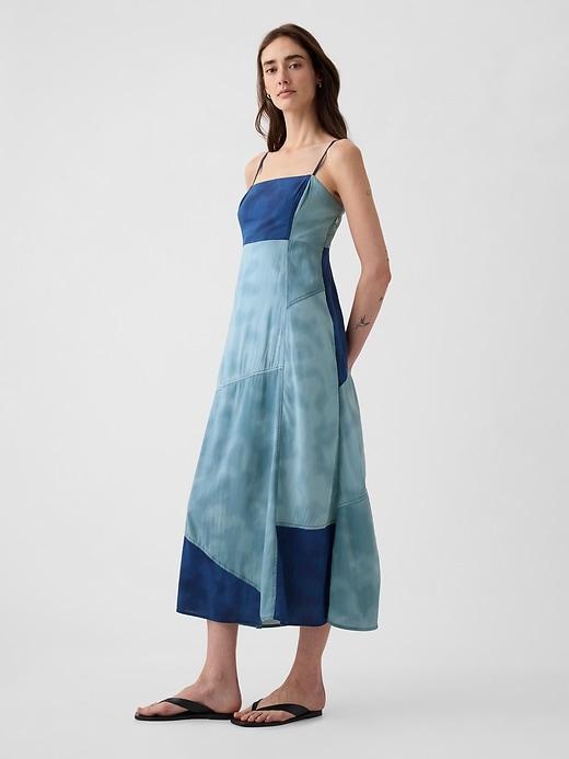 Indigo Patchwork Maxi Dress Product Image