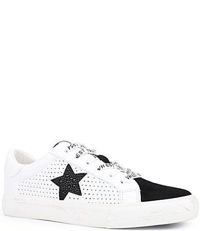 Vintage Havana Grande Rhinestone Star Perforated Sneakers Product Image