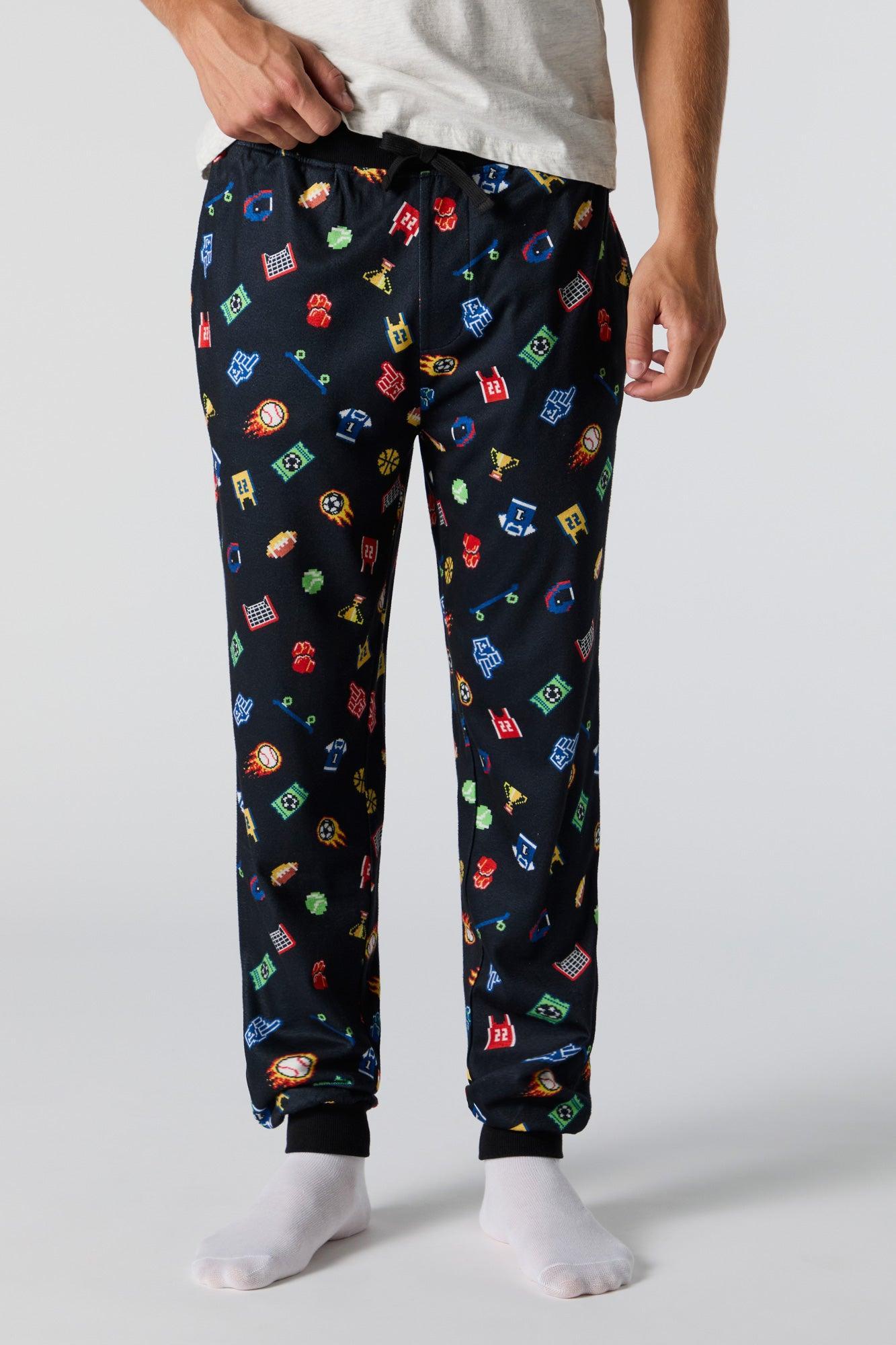 Printed Pajama Jogger Male Product Image