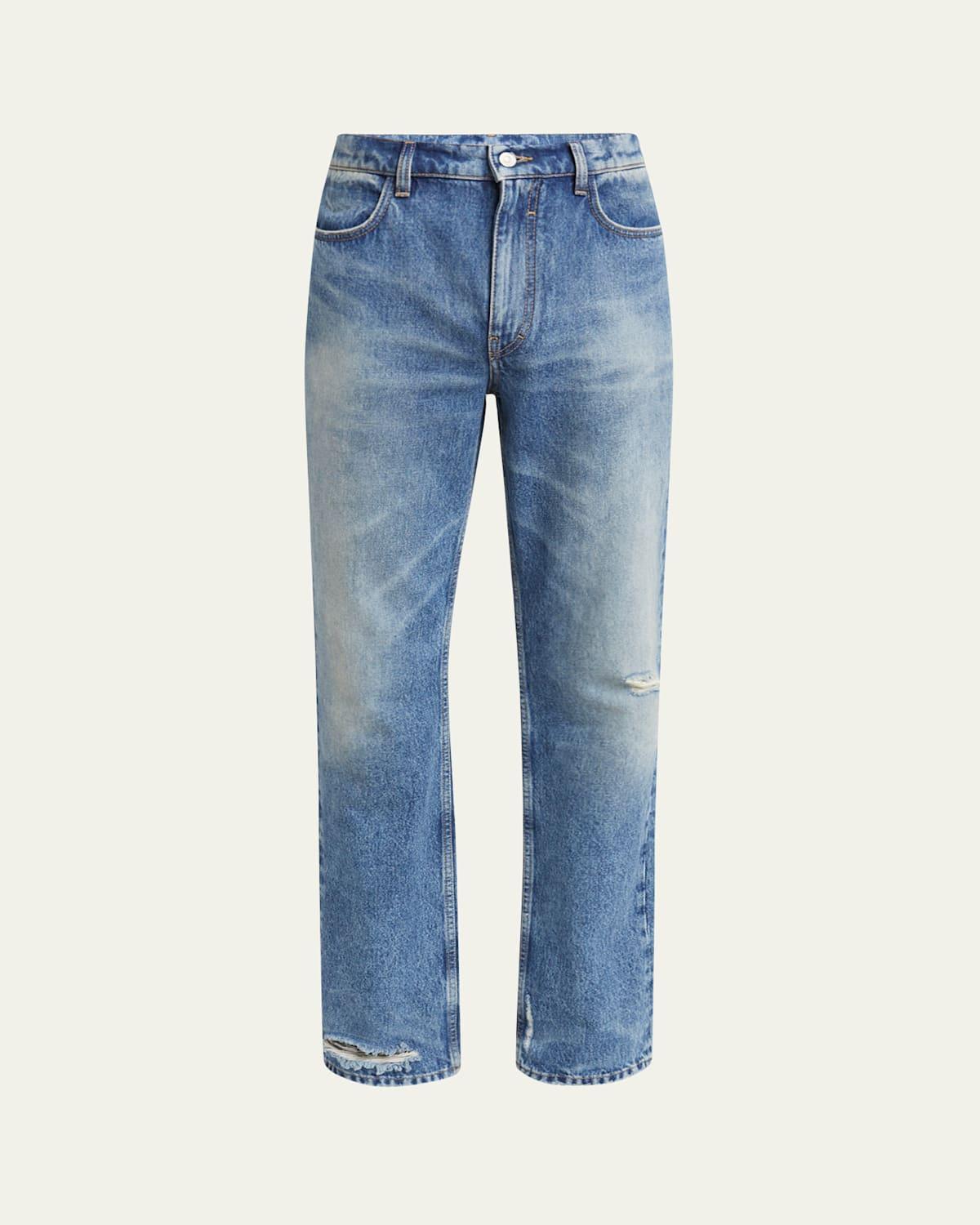 Mens Faded Straight-Leg Jeans product image