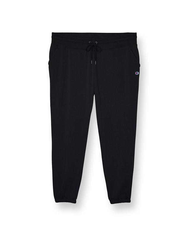 Womens Champion Campus French Terry Sweatpants, C Logo (Plus Size) Black 3X Product Image