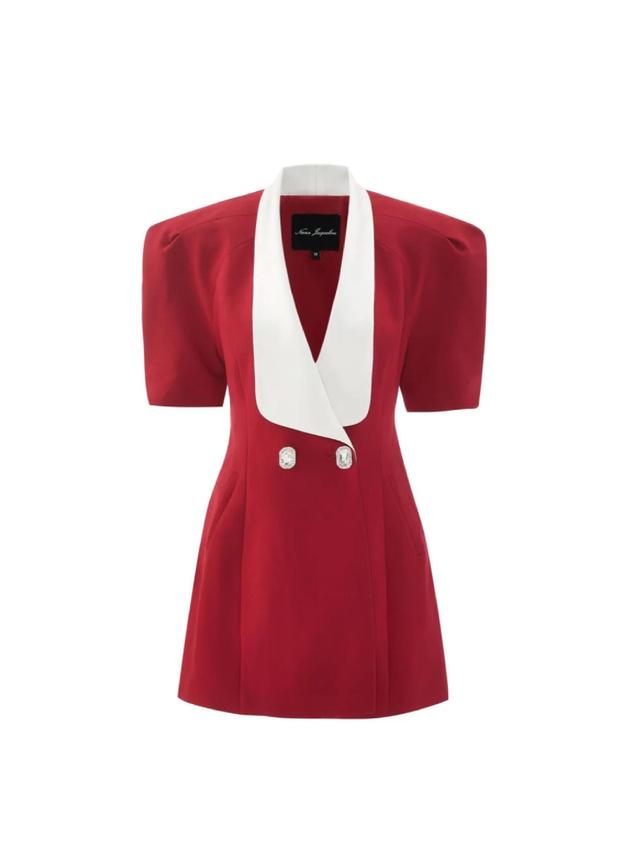 Alia Dress (Red) Product Image