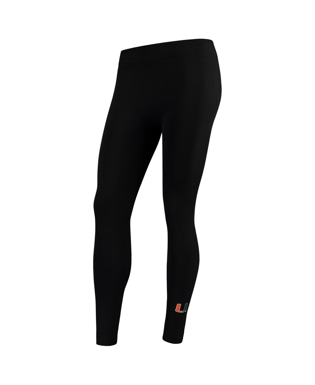 Womens ZooZatz Miami Hurricanes Fleece Leggings Product Image