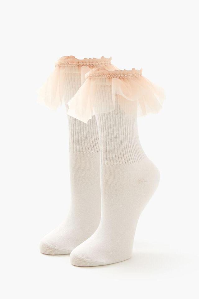 Ruffle-Trim Crew Socks | Forever 21 Product Image