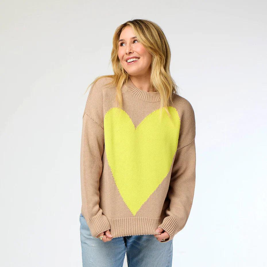 Kerri Rosenthal Benton Imperfect Heart Sweater Product Image