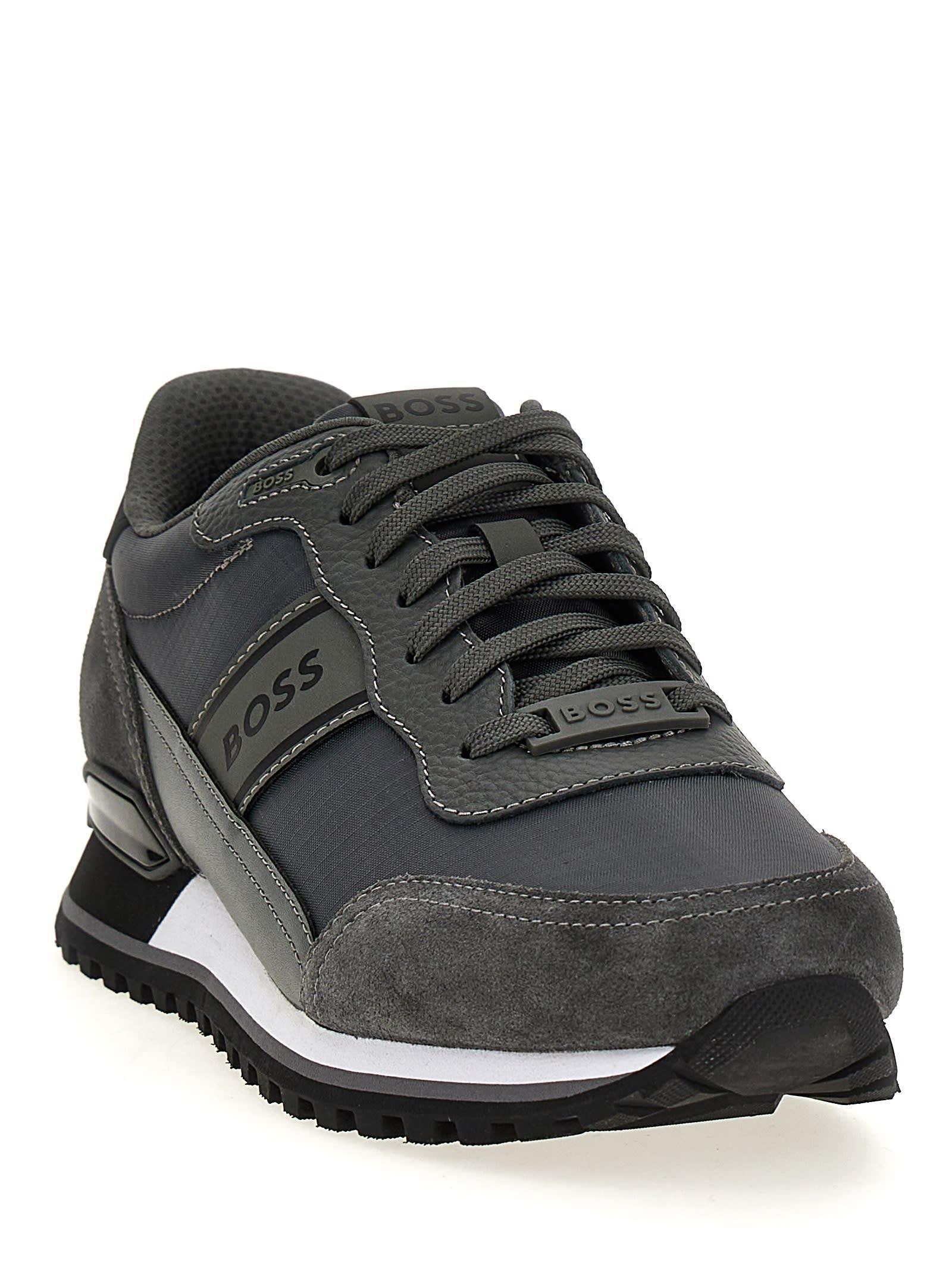 HUGO BOSS Parkour Sneakers In Gray Product Image