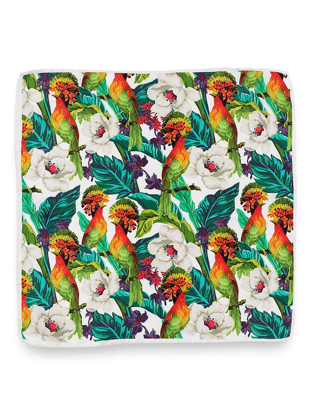 Tropical Silk Pocket Square - Multi Product Image