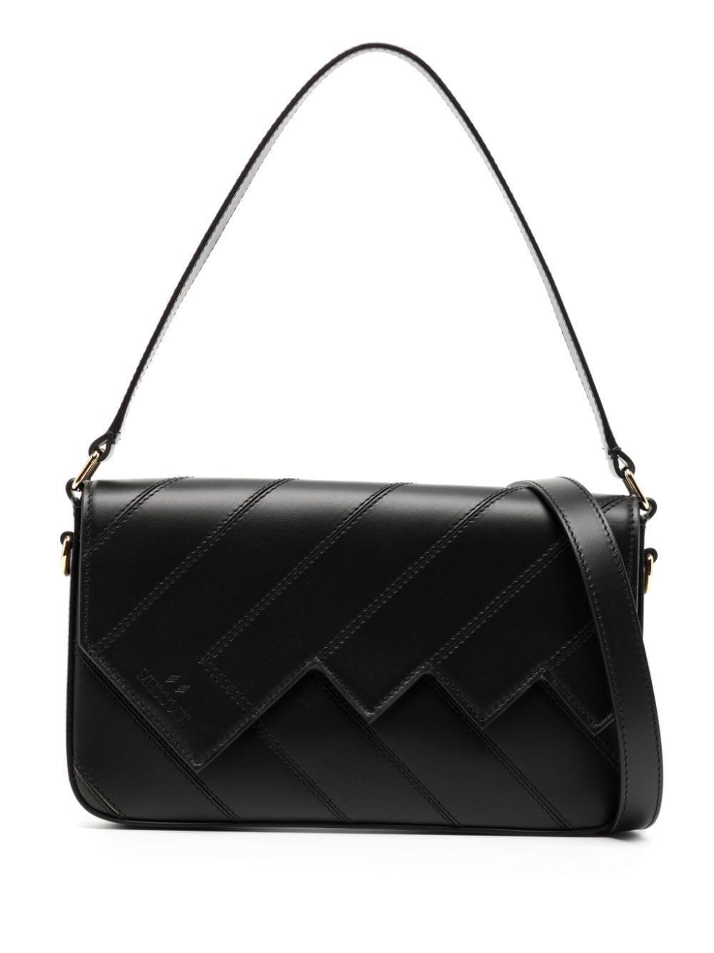 Flap Wave leather shoulder bag Product Image