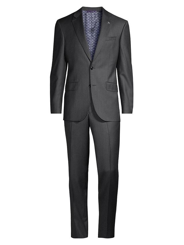 Mens Wool Sharkskin Suit Product Image