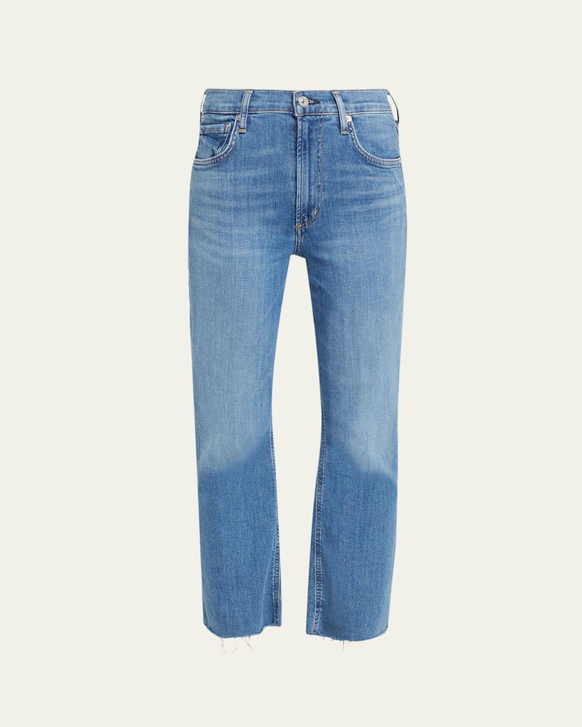 Citizens of Humanity Isola High Rise Cropped Bootcut Jeans in Lawless Product Image