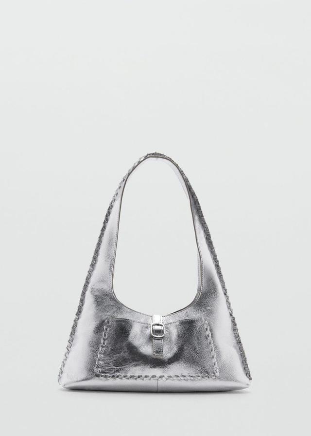 MANGO - Leather metallic bag - One size - Women Product Image