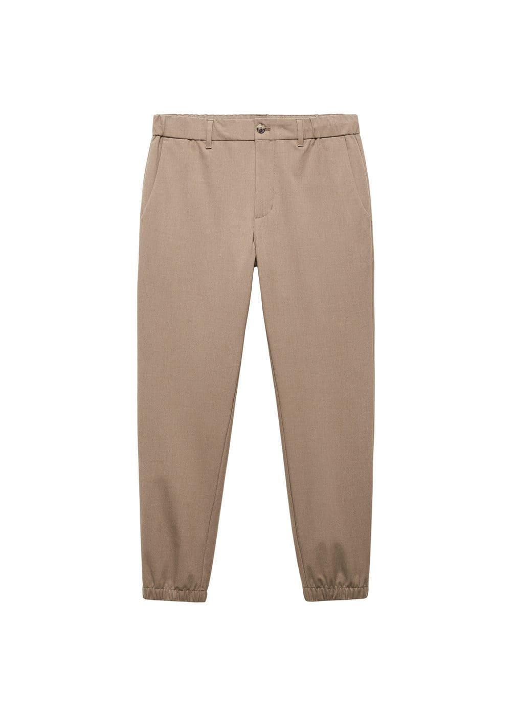 MANGO MAN - Slim-fit jogger trousers with drawstring beigeMen Product Image