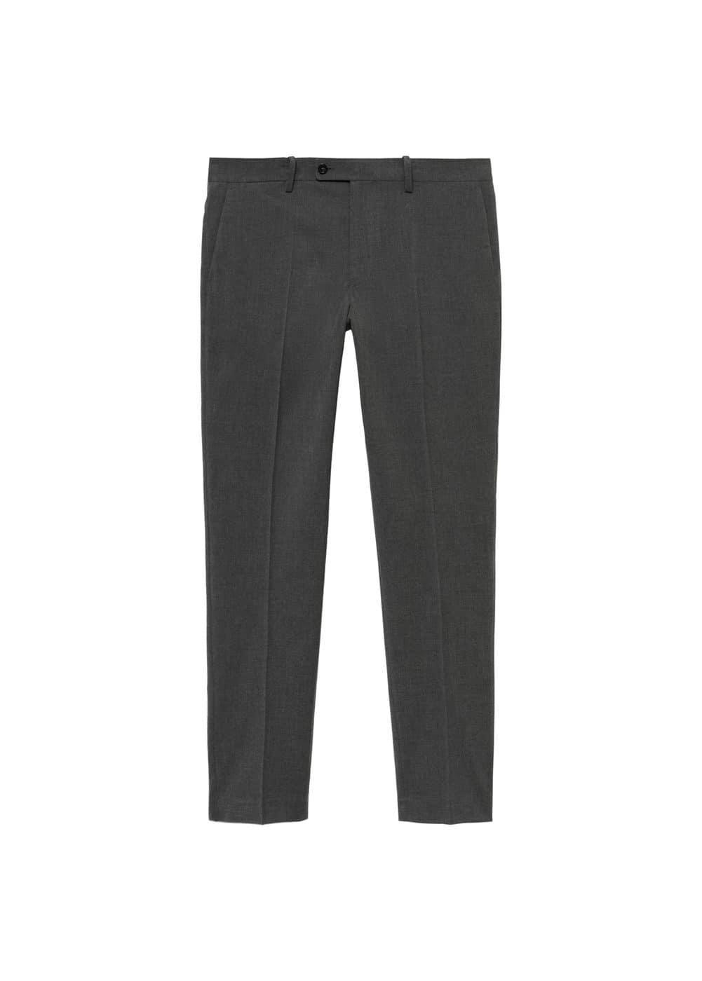 MANGO MAN - Stretch fabric slim-fit suit pants greyMen Product Image