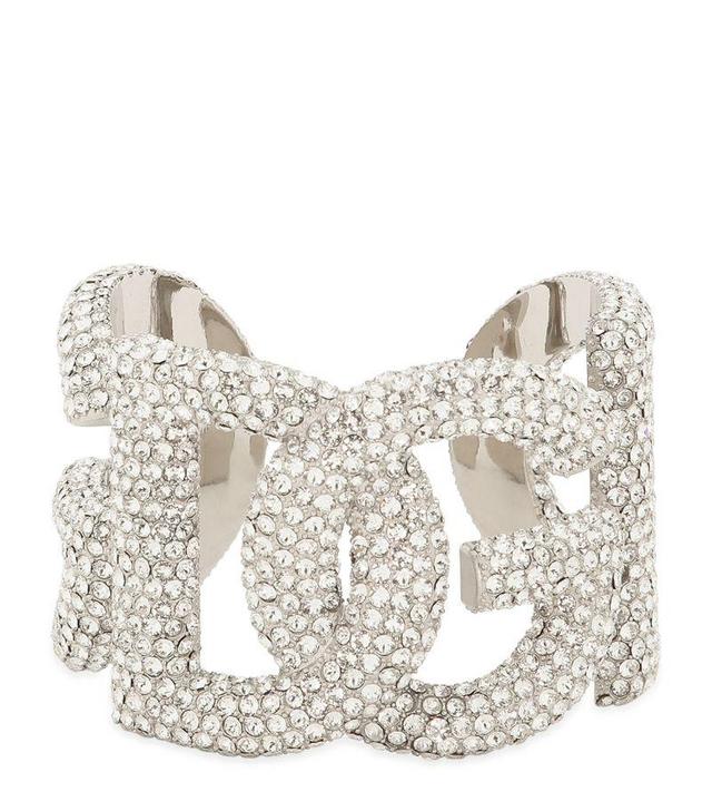 Dg Crystal-embellished Bracelet In Silber Product Image