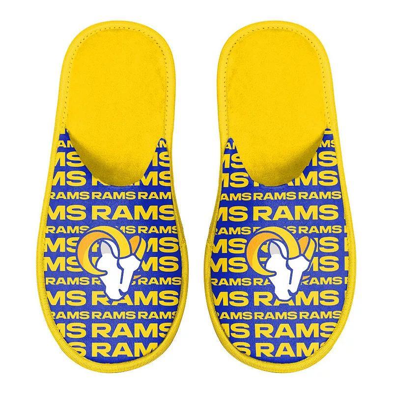 Mens FOCO Los Angeles Rams Scuff Logo Slide Slippers Product Image