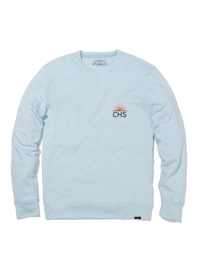 Charleston Long-Sleeve Terry Crewneck - Blue Oasis Product Image