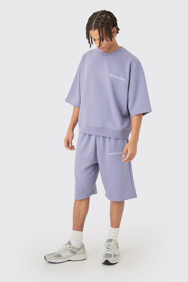 Oversized Boxy Half Sleeve Short Tracksuit | boohooMAN USA Product Image