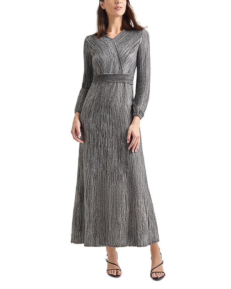 Womens Jacquard Surplice Maxi Dress Product Image