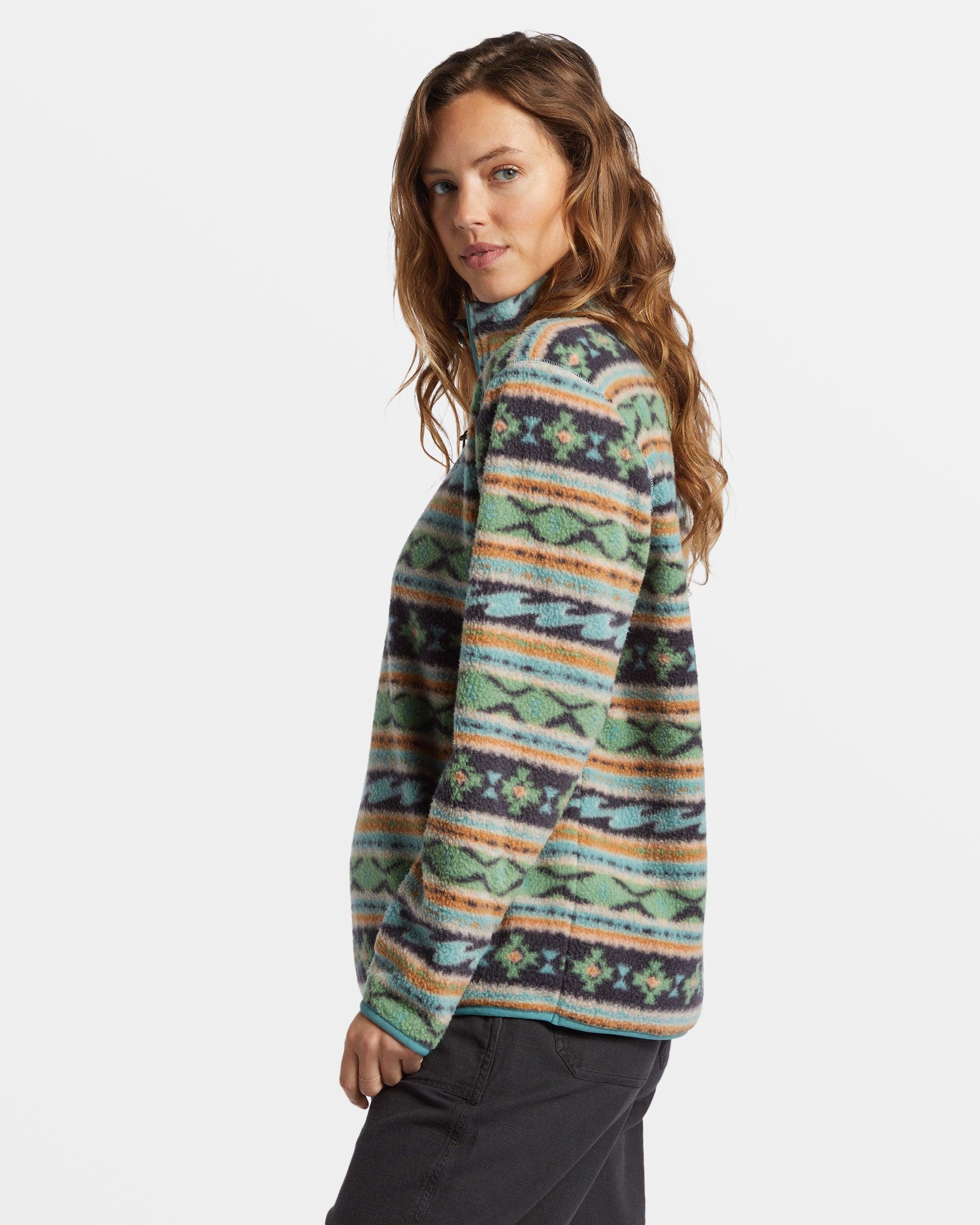 A/Div Boundary Mock 3 Half-Zip Pullover Sweatshirt - Salty Sage Female Product Image