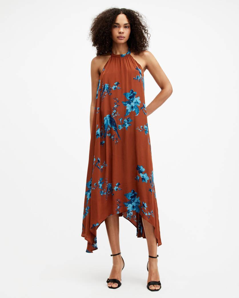 Mysti Halter Neck Floral Iona Maxi Dress Product Image